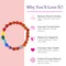 LOVENSPIRE 7 Chakra Rudraksha Bracelet with Buddha Head Natural Crystal Healing Stone Beaded Stretch Bracelet for Yoga Meditation Prayer Jewelry Gift for Men Women